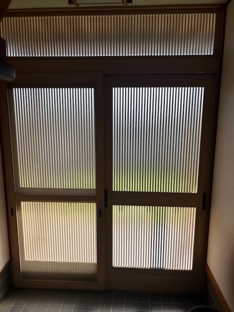 LIXIL　玄関引戸リフォーム　リシェント　Ｒ7.8施工　古河市