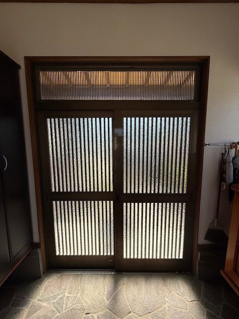 LIXIL 玄関引戸リフォーム　リシェント　Ｒ7.9施工　古河市