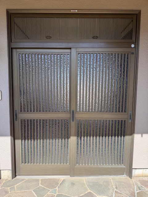 LIXIL 玄関引戸リフォーム　リシェント　Ｒ7.9施工　古河市